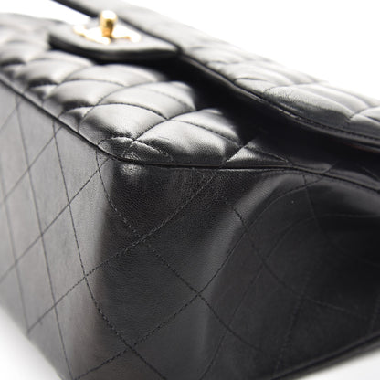 Chanel Lambskin Quilted Jumbo Double Flap Black 10 of 13