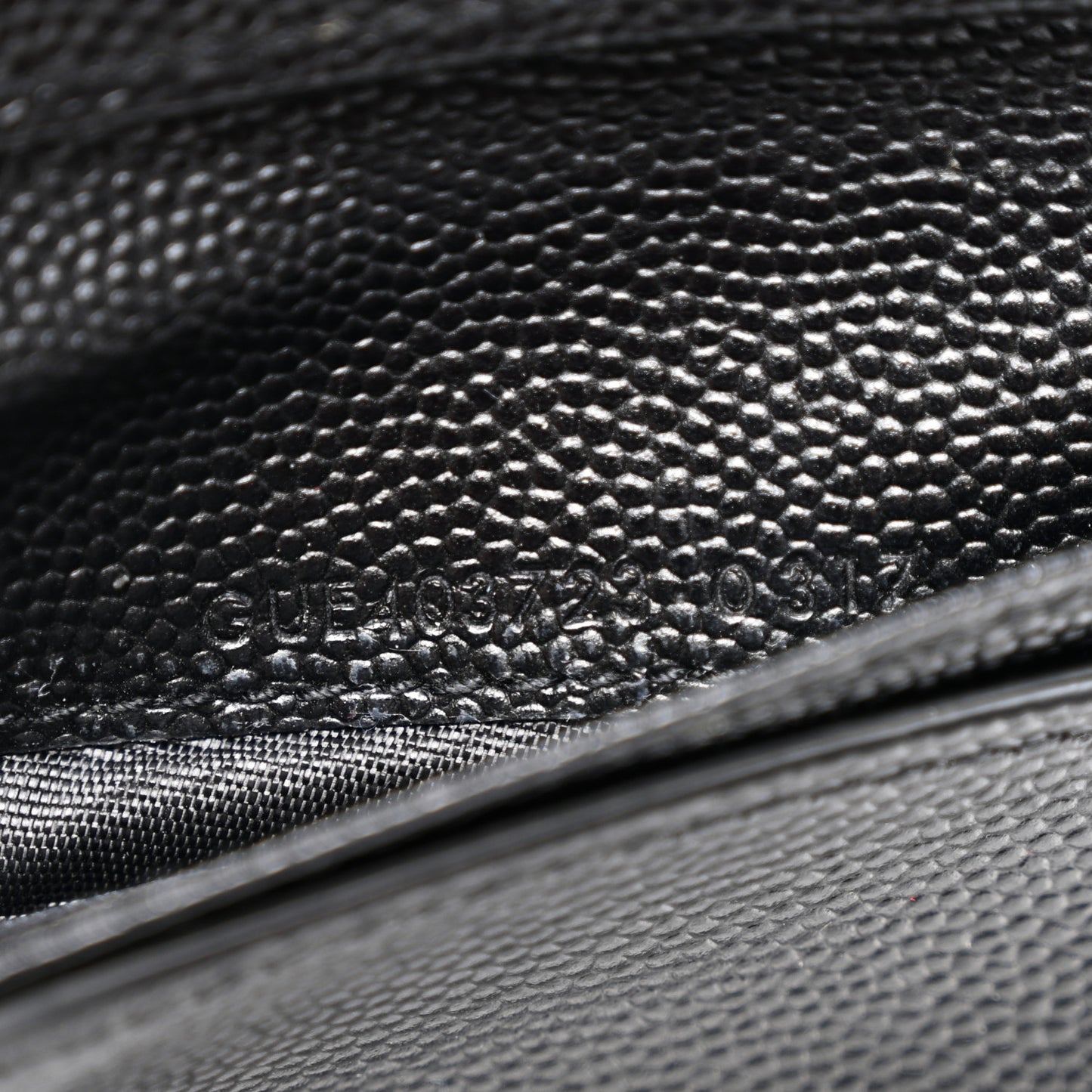 Grain De Poudre Matelasse Chevron Monogram Compact Zip Around Wallet Black