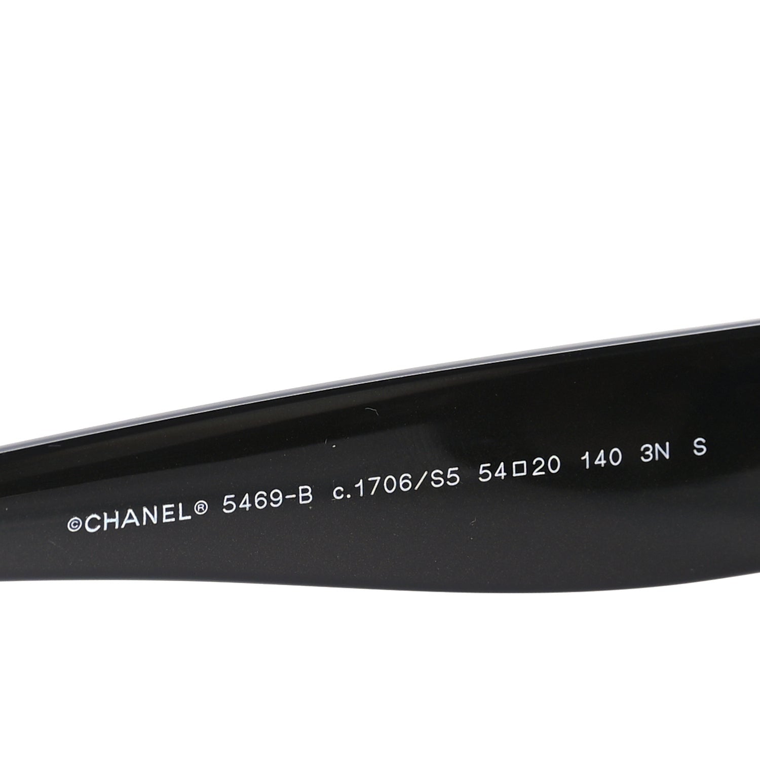 Chanel Acetate Polarized CC Sunglasses 5468-B-A Black 5 of 7