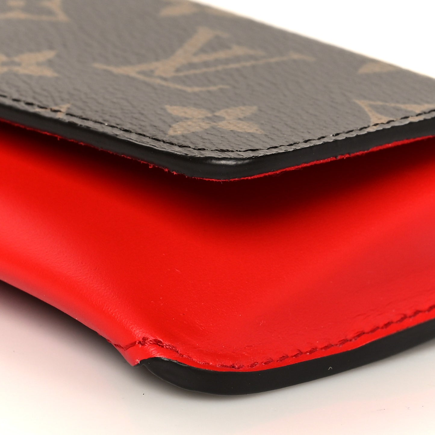 Monogram Woody Glasses Case Rouge