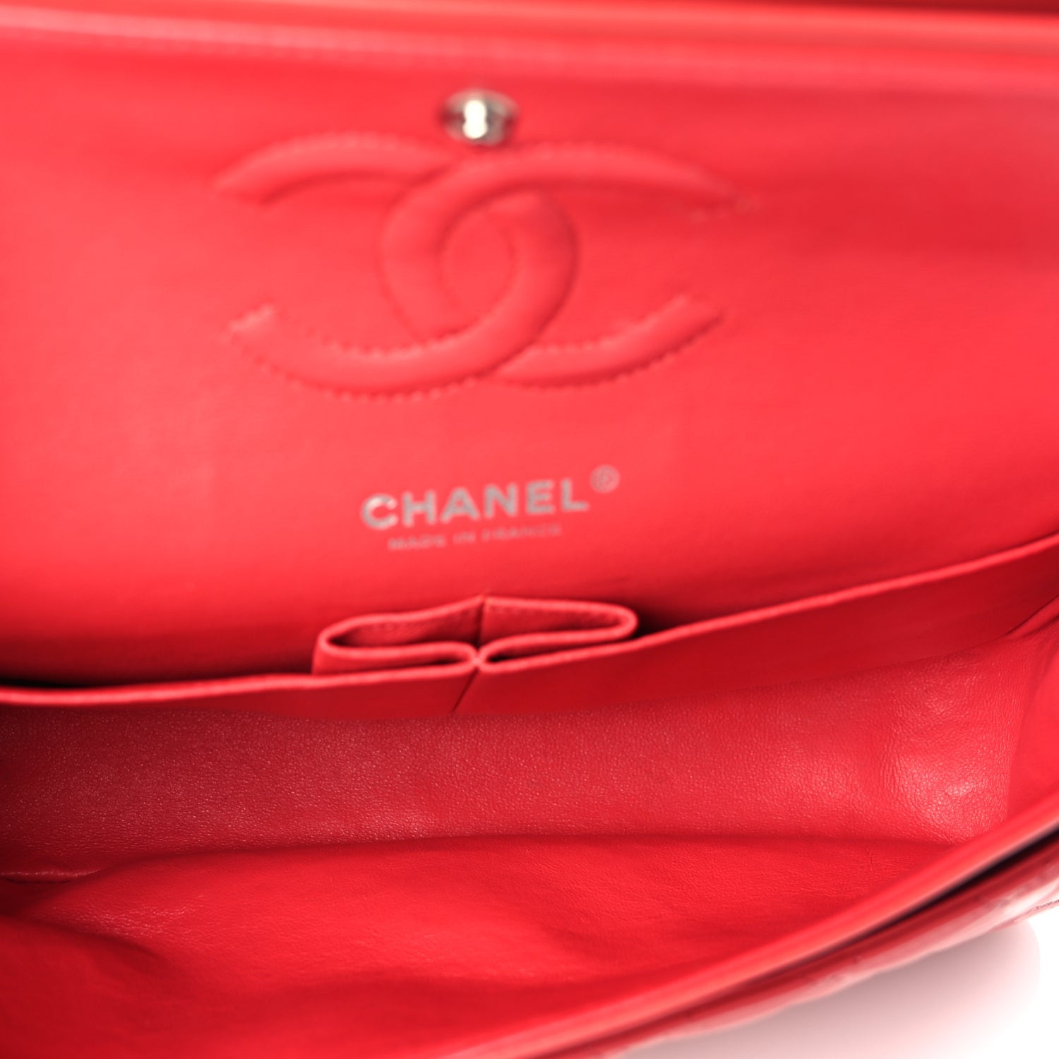 Chanel Patent Quilted Medium Double Flap Dark Pink 4 of 9