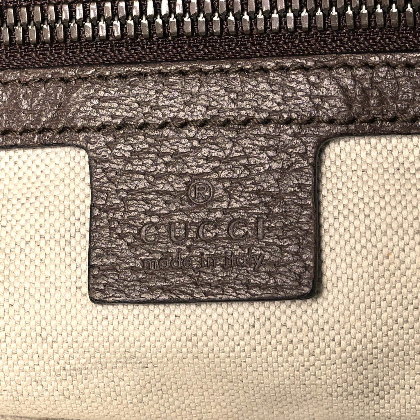 GG Supreme Monogram Web Small Ophidia Half Moon Hobo Brown