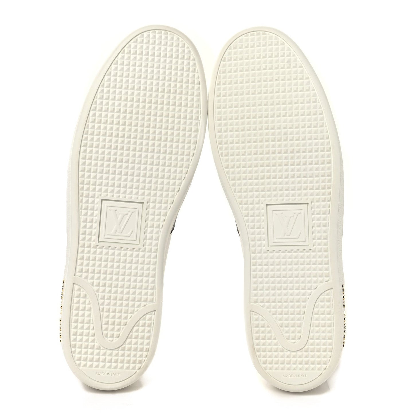 Monogram Stud Front Row Sneaker White
