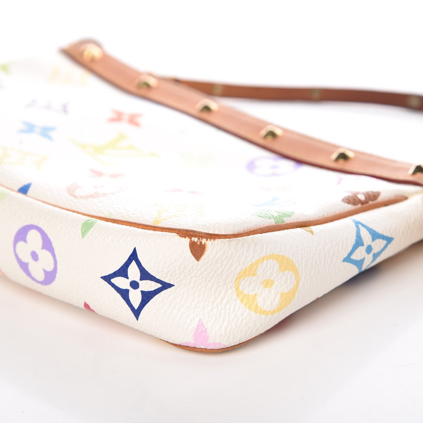 Monogram Multicolor Pochette Accessories White