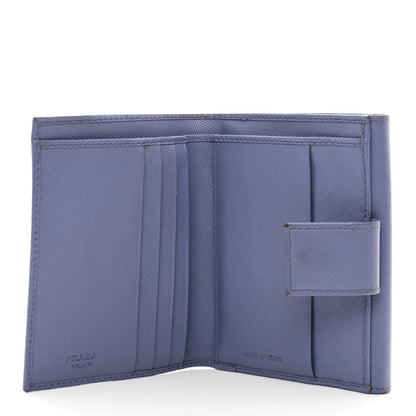 Prada Saffiano Compact Flap Wallet Lilla 6 of 10