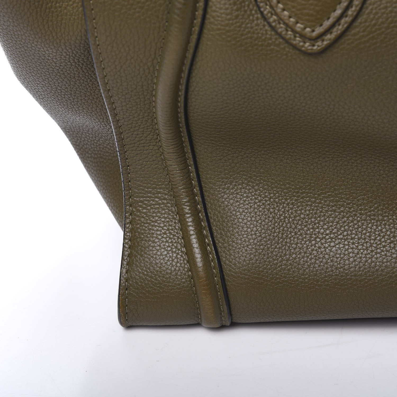 Celine Drummed Calfskin Mini Luggage Jungle 8 of 11