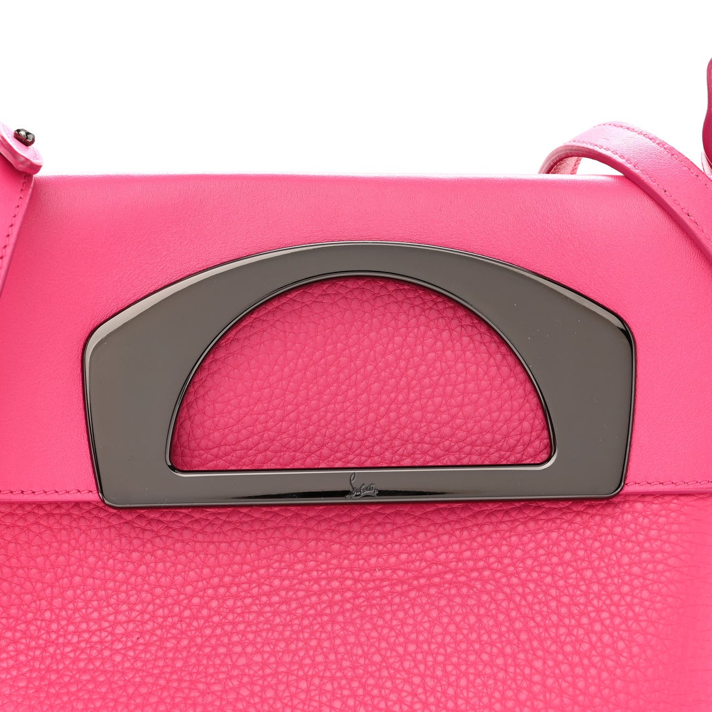 Grained Calfskin Passage Messenger Pink