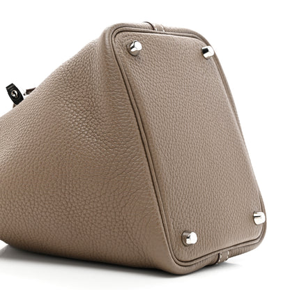 Hermes Taurillon Clemence Picotin Lock 18 PM Etoupe 9 of 11