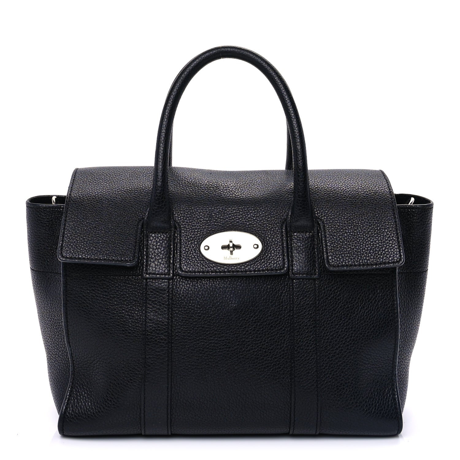 Mulberry Small Classic Grain Bayswater  Black 1 of 8