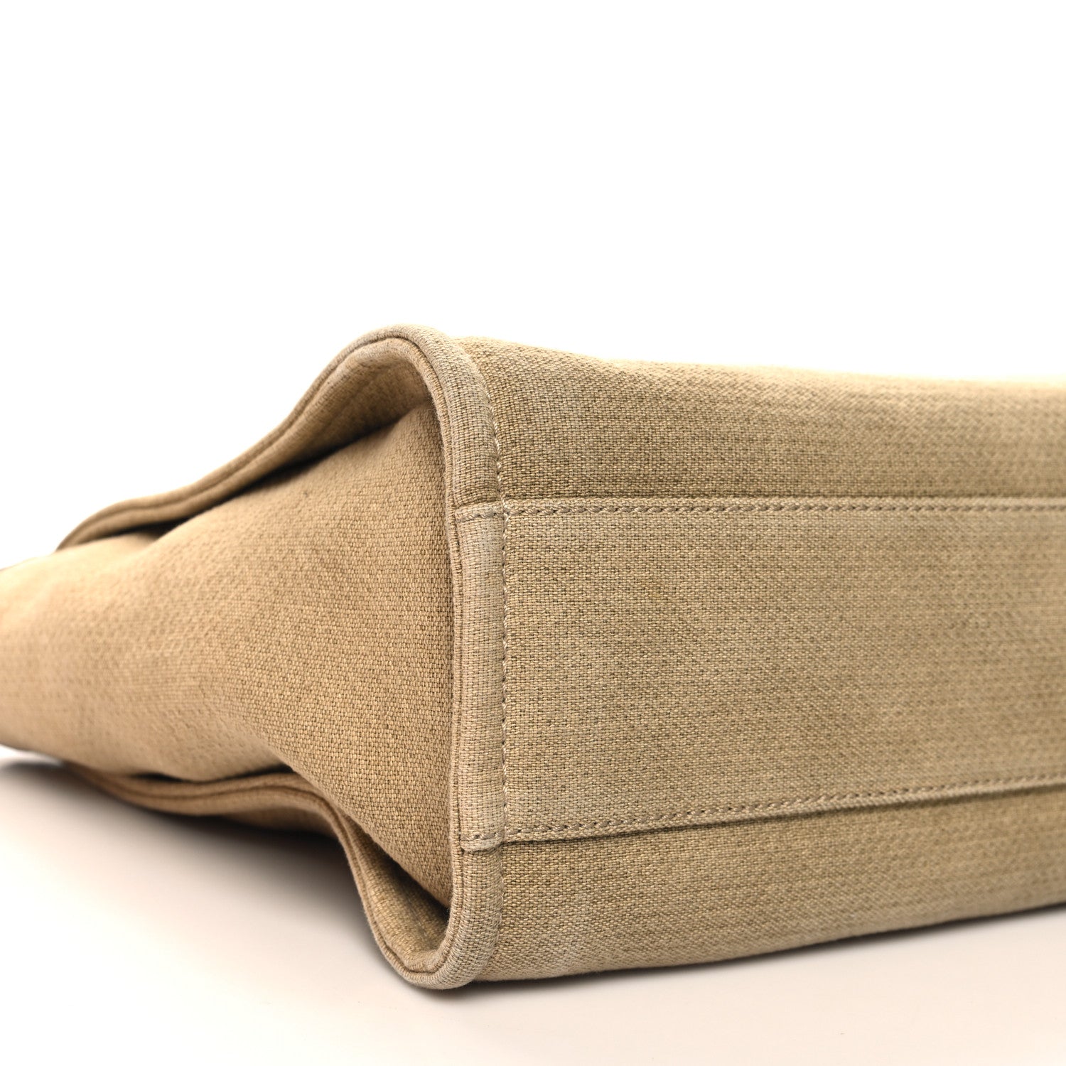 Chanel Canvas Small Deauville Tote Beige Black 9 of 11