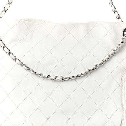 Chanel Caviar Stitched CC Pocket Tote White 13 of 19