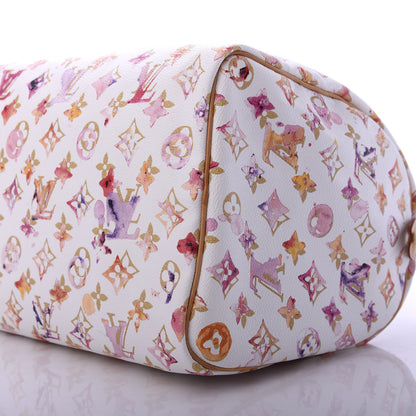 Louis Vuitton Watercolor Aquarelle Speedy 35 White 6 of 9