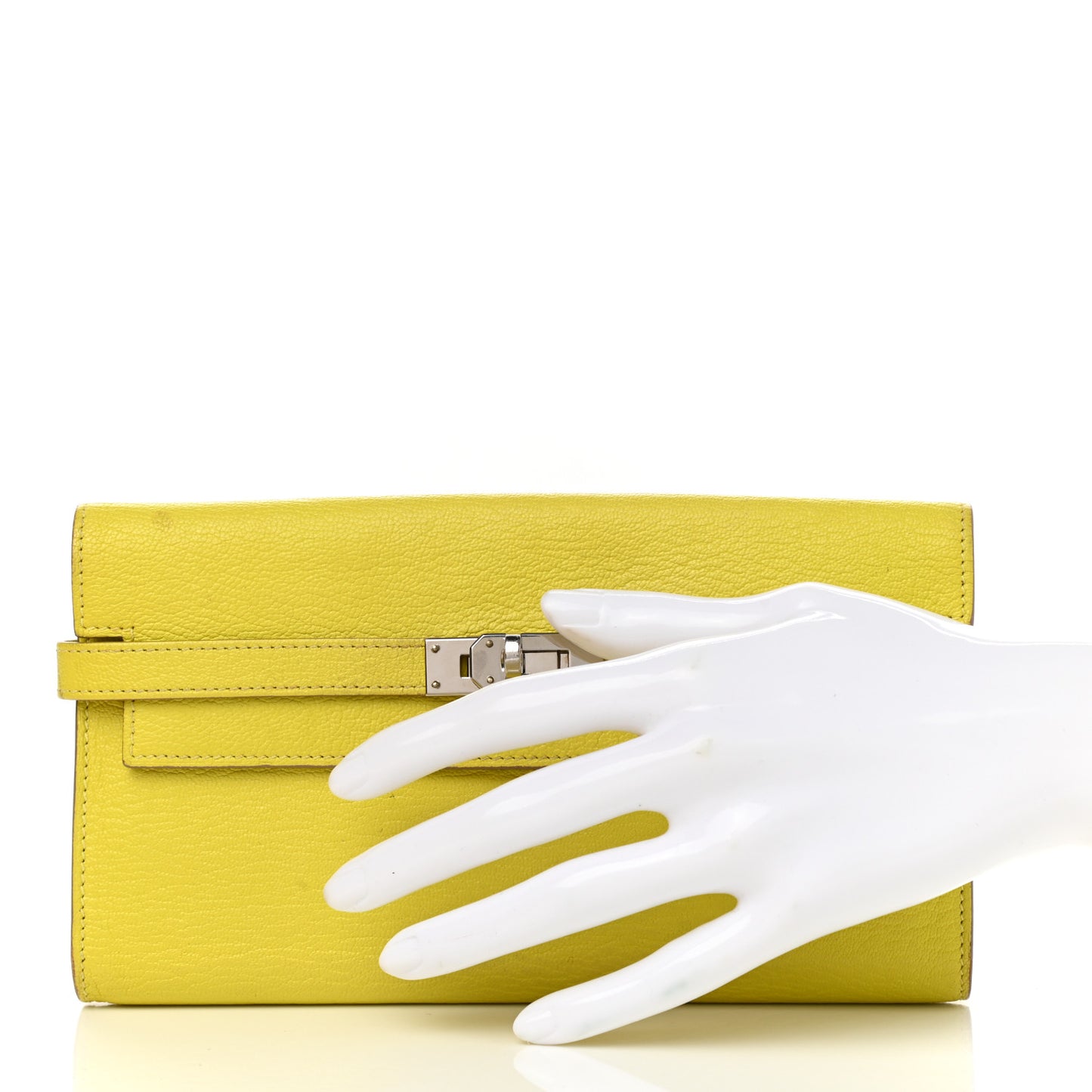 Chevre Mysore Kelly Longue Wallet Lime