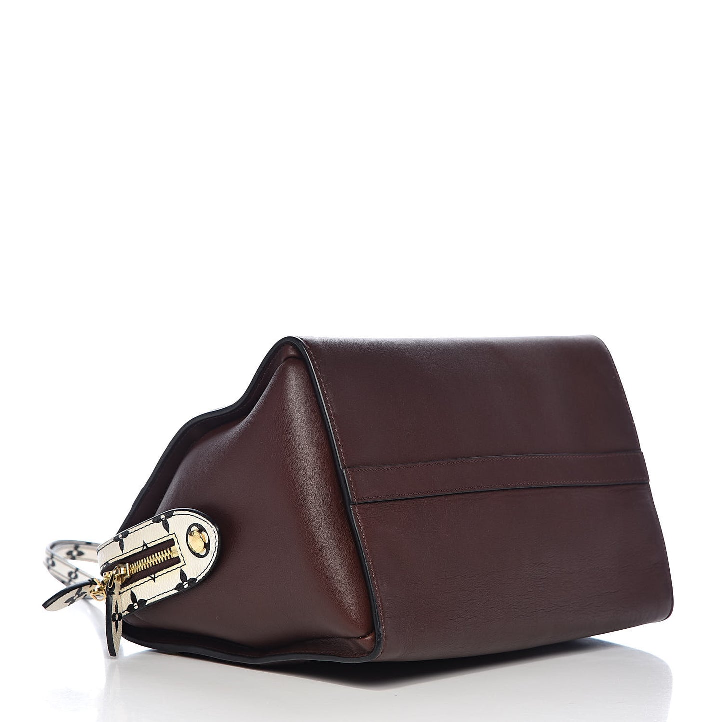 Calfskin Colored Monogram Speedy Amazon MM Chocolat White
