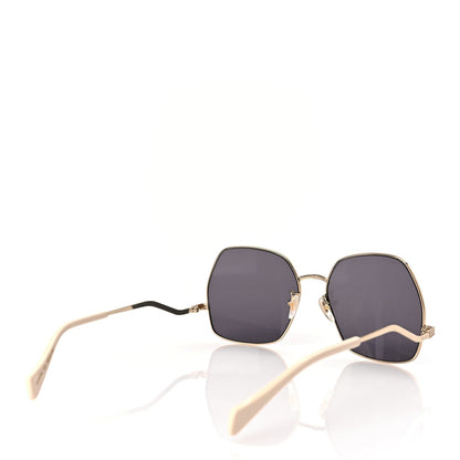 Gucci Metal Frame Sunglasses GG0972S Gold 4 of 7