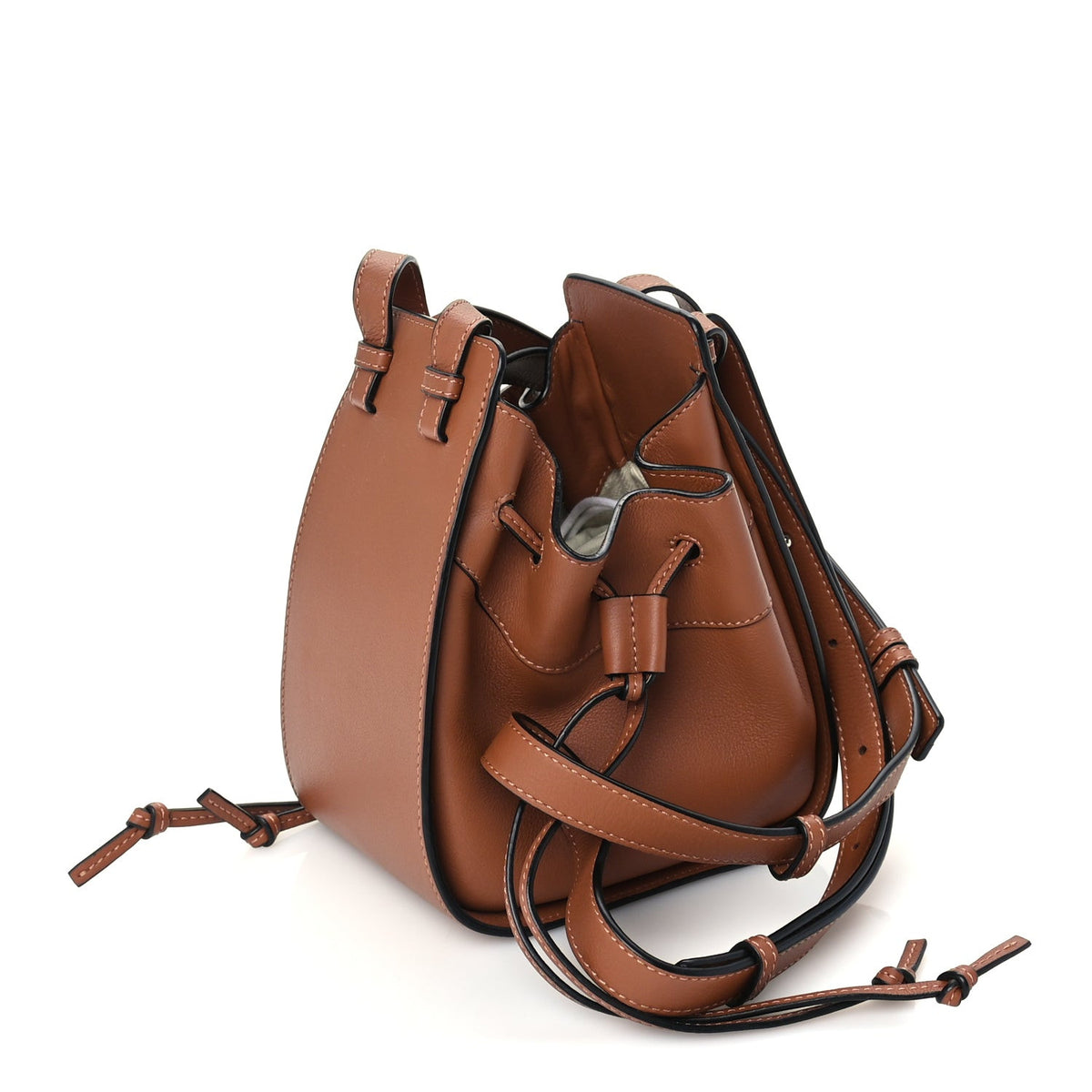 Calfskin Mini Hammock Shoulder Bag Tan