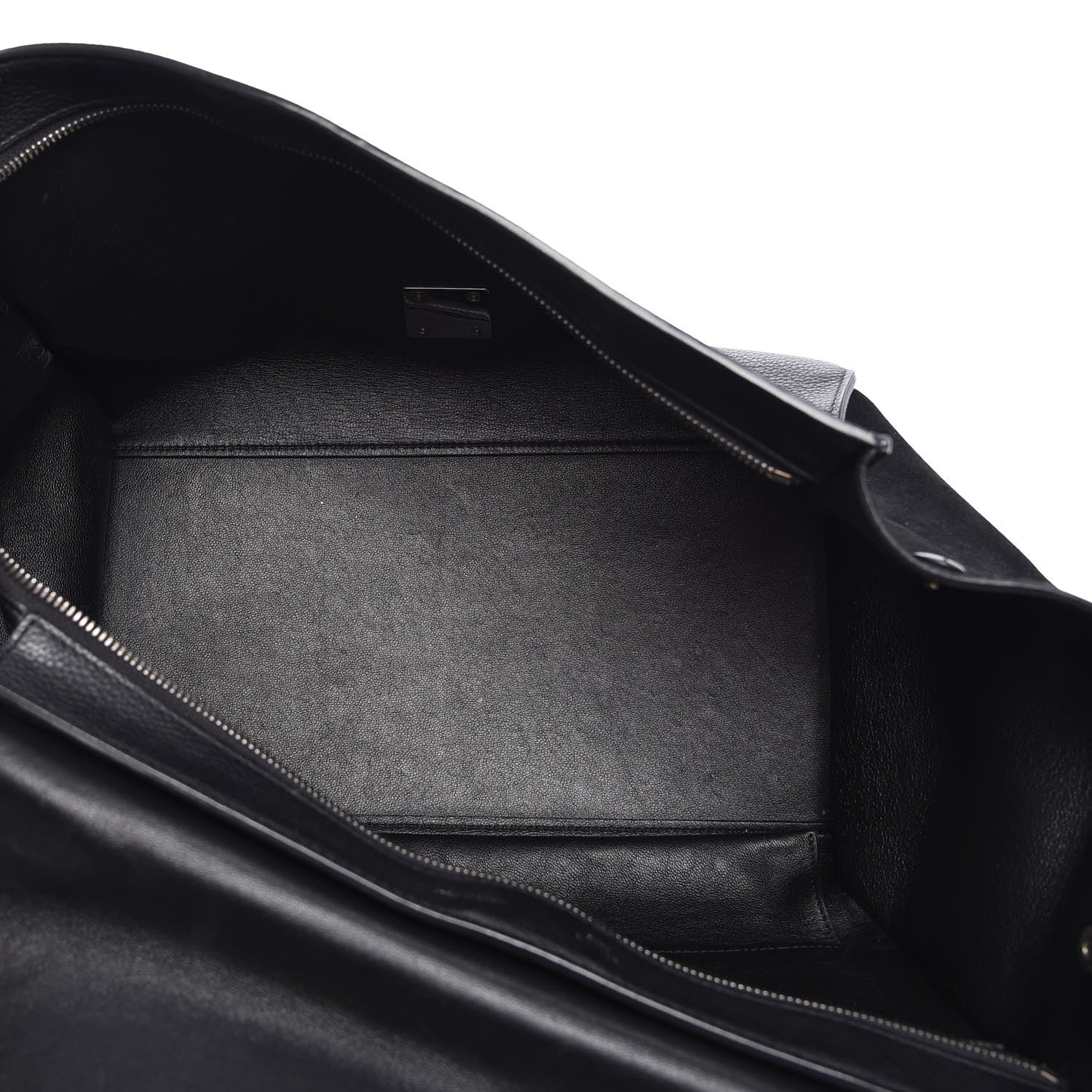 Celine Drummed Calfskin Suede Large Trapeze Black 5 of 14