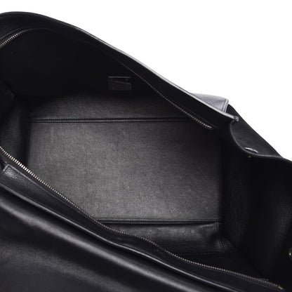 Celine Drummed Calfskin Suede Large Trapeze Black 5 of 14