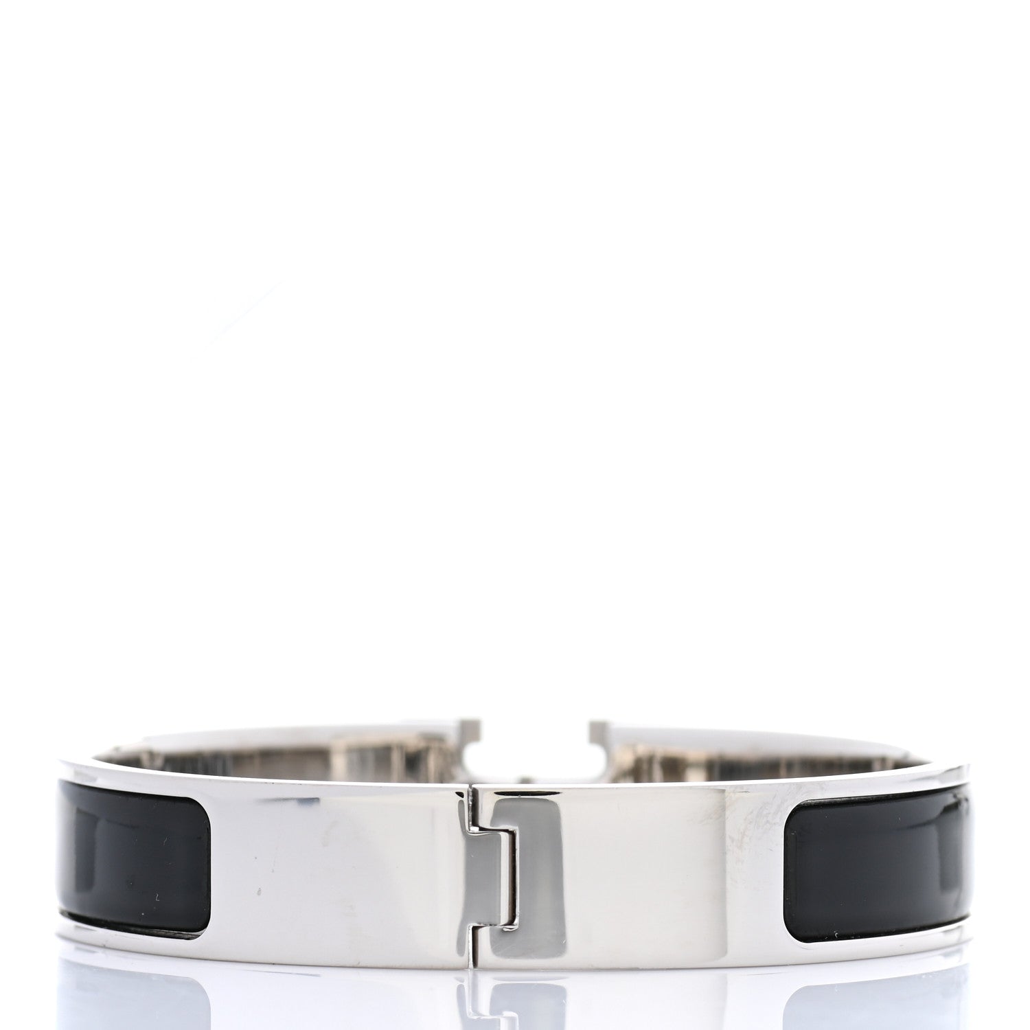 Hermes Enamel Narrow Clic Clac H Bracelet PM Black 3 of 4