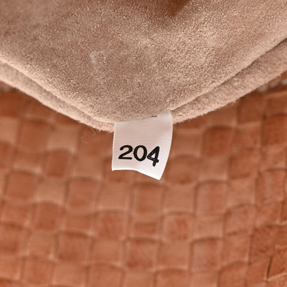 Prada Madras Woven Top Handle Satchel Beige 7 of 12