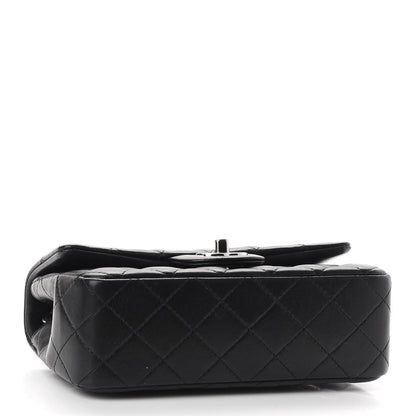 Chanel Lambskin Quilted Mini Rectangular Flap Black 4 of 9