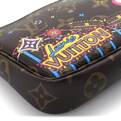 Louis Vuitton Monogram 2020 Christmas Animation Roller Coaster Mini Pochette Accessories Pivoine 7 of 8