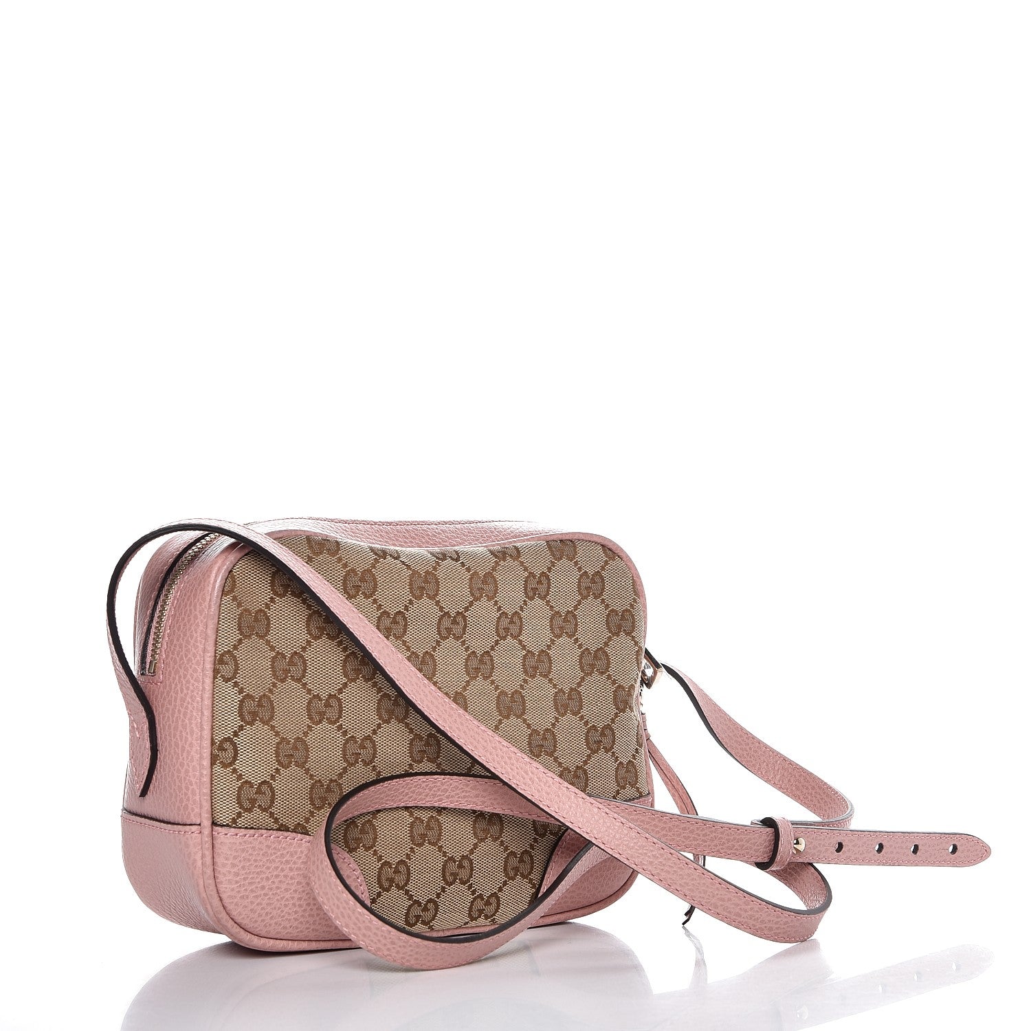 Gucci Monogram Mini Bree Messenger Bag Beige Soft Pink 3 of 7