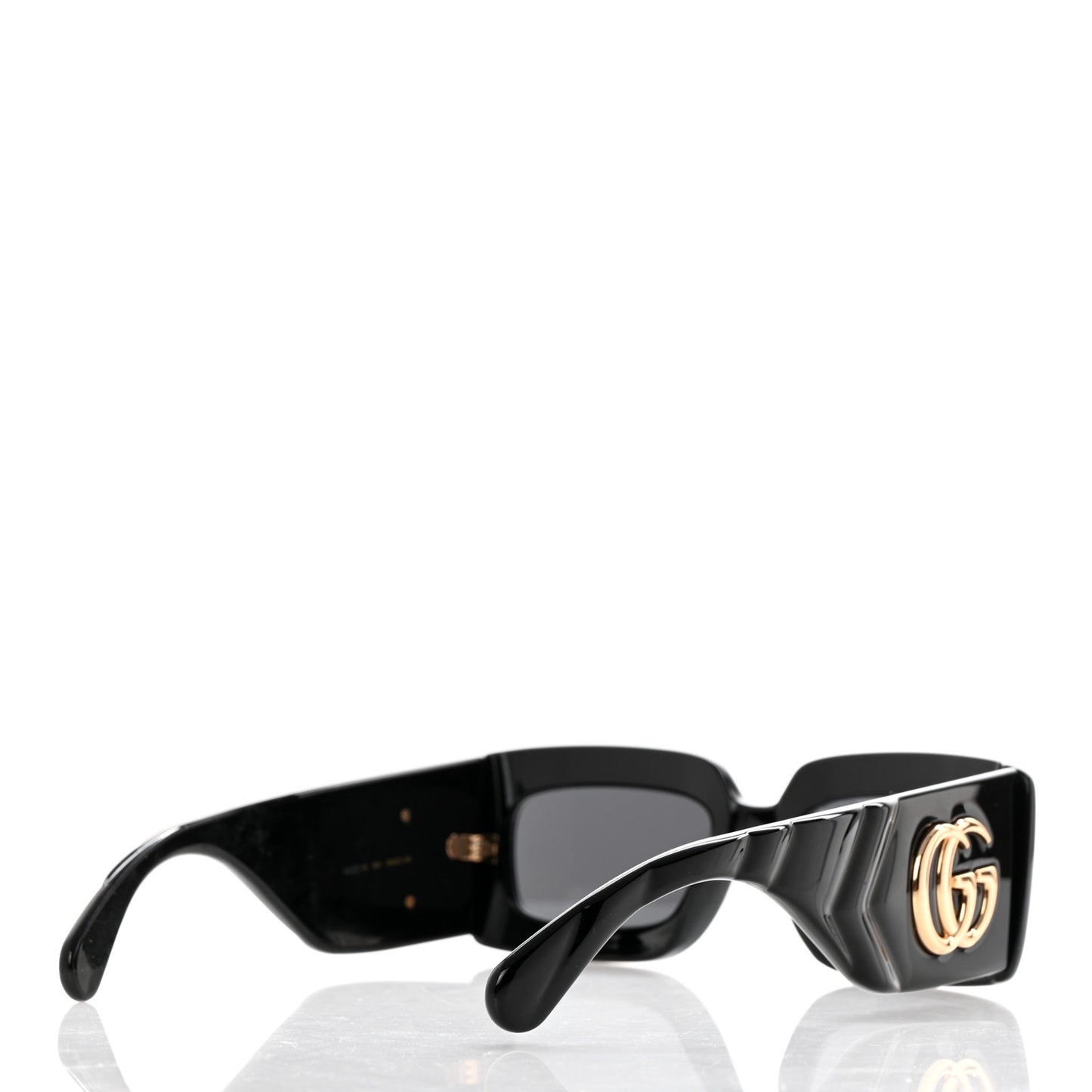 Acetate Rectangular Sunglasses GG0811S Black