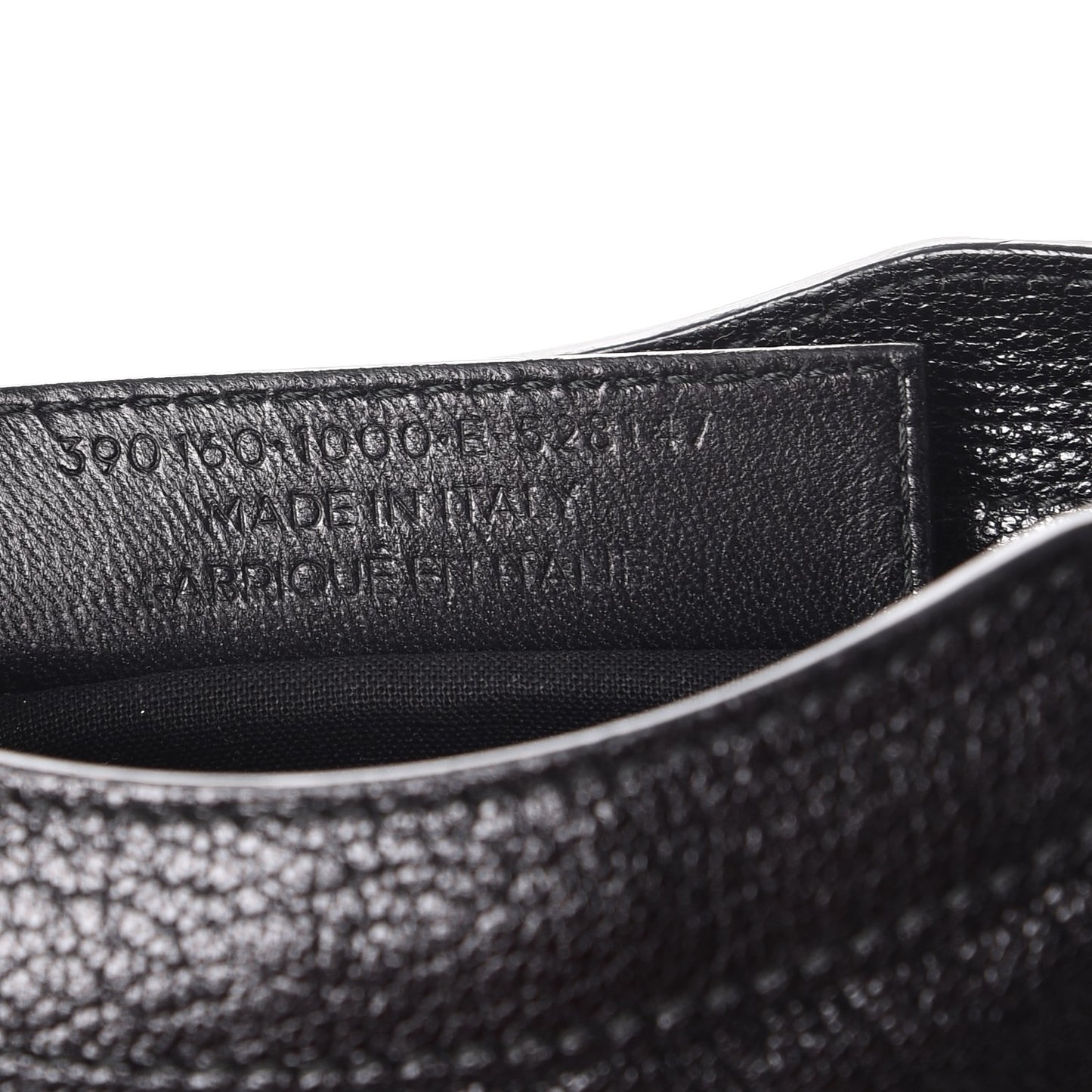 Chevre Silver Metallic Edge Hardware Mini City Black