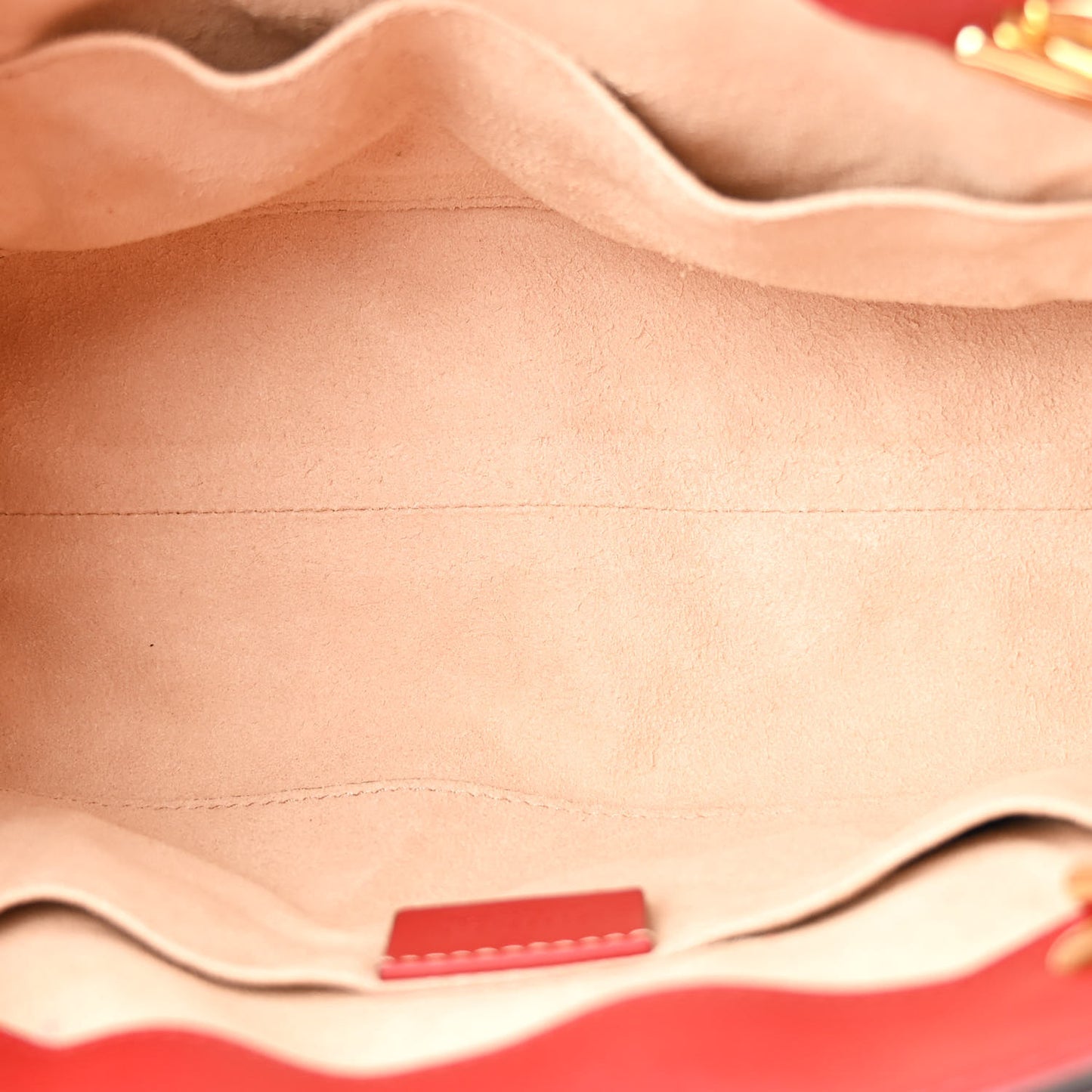 Guccissima Small Padlock Tote Red