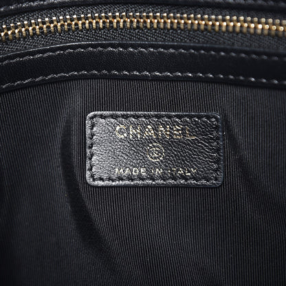 Chanel Lambskin Quilted Medium Cosmetic Case Black 6 of 7