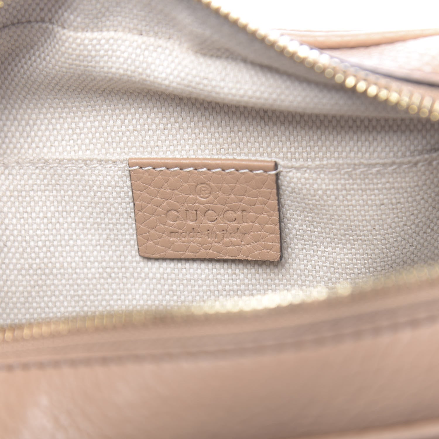 Gucci Pebbled Calfskin Small Soho Disco Bag Camelia 6 of 11