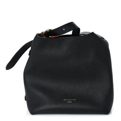 Louis Vuitton Grained Calfskin Low Key Hobo PM Black 1 of 8