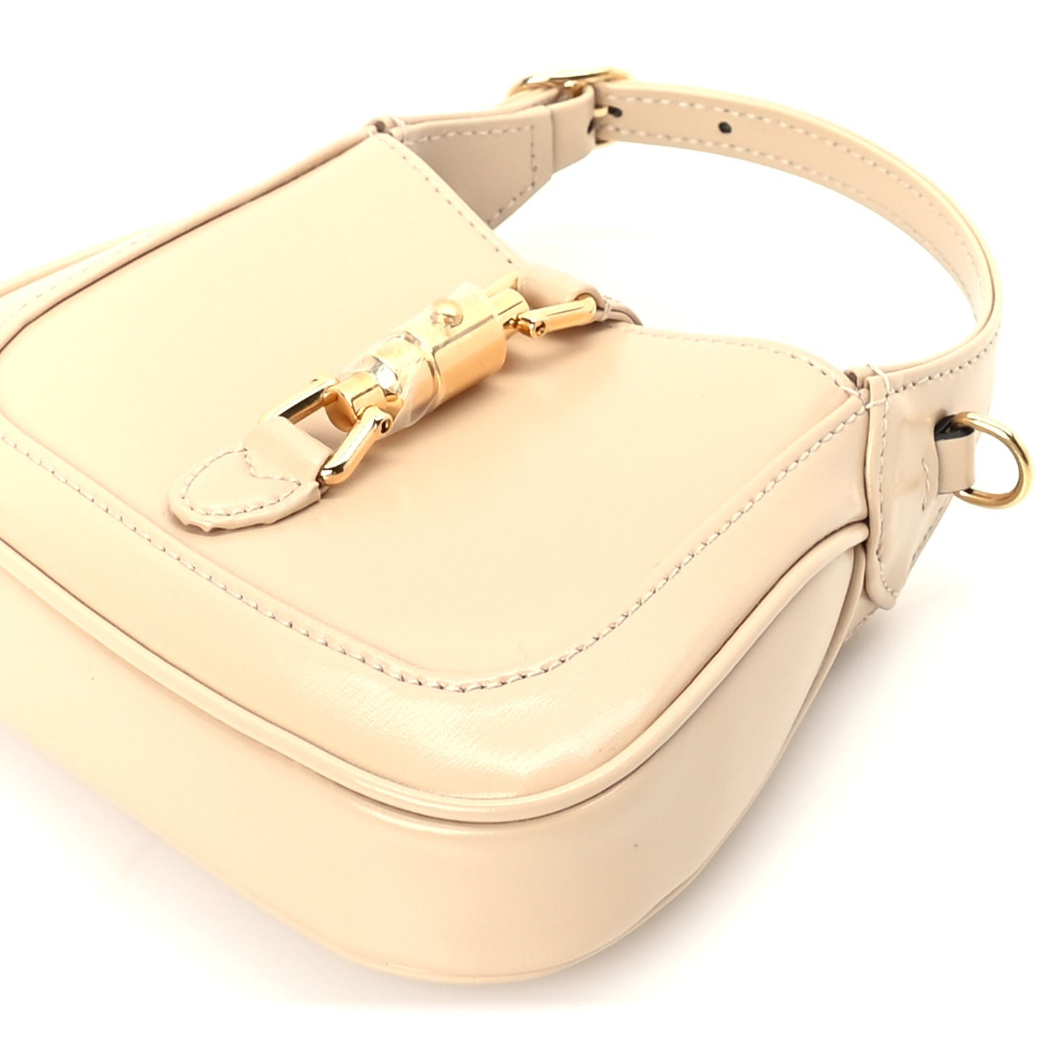 Gucci Boarded Dyana Lux Calfskin Nano Jackie 1961 Hobo Beige 8 of 8