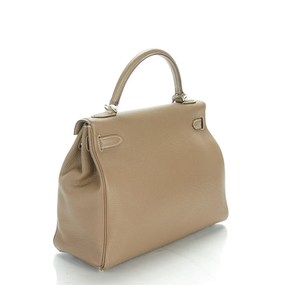 Hermes Togo Kelly Retourne 32 Etoupe 3 of 26