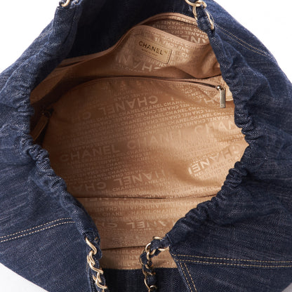 Chanel Denim XL Coco Cabas Tote Blue 9 of 9