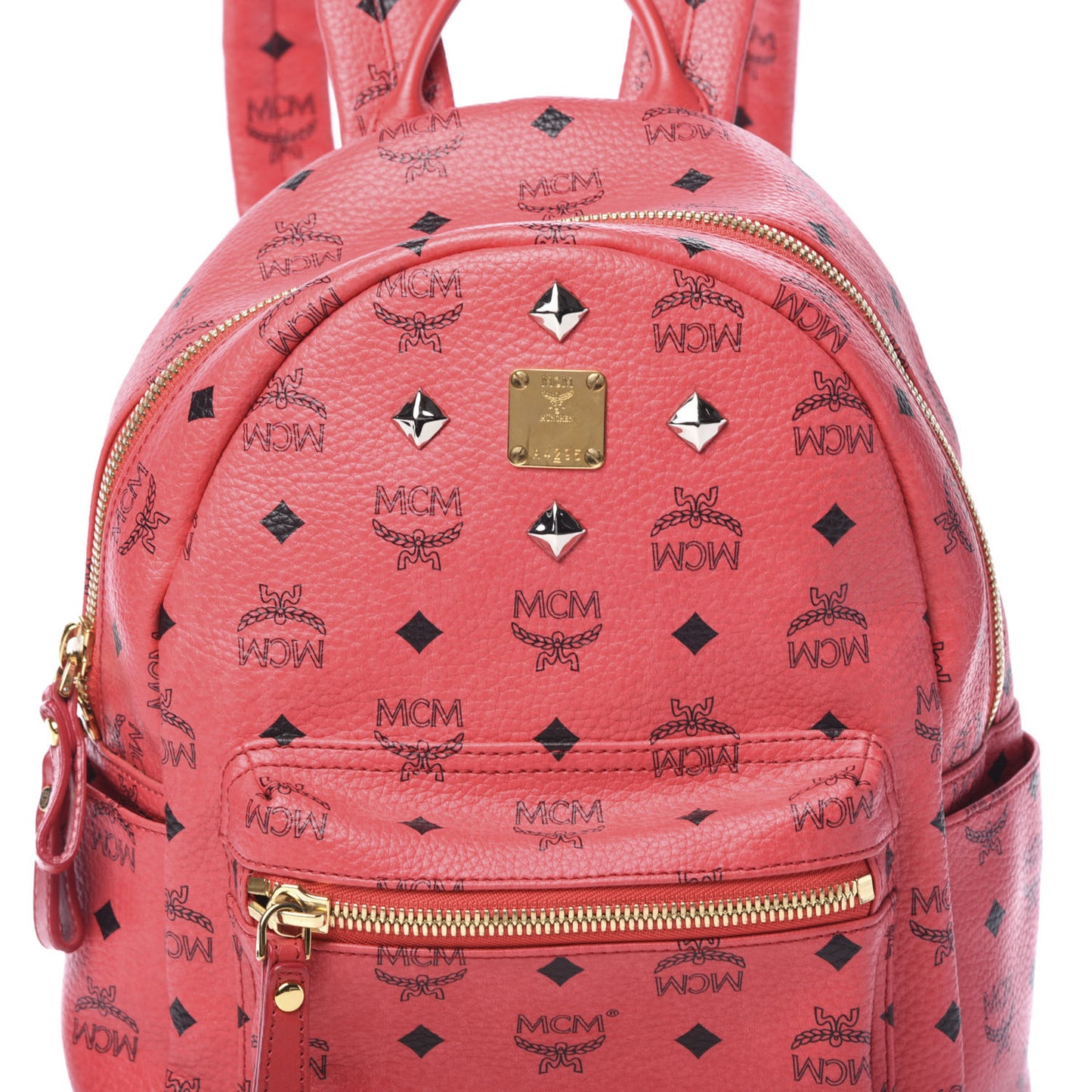 Visetos Small Sprinkle Stud Stark Backpack Corail