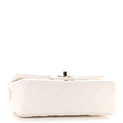 Chanel Lambskin Quilted Mini Rectangular Flap White 4 of 10