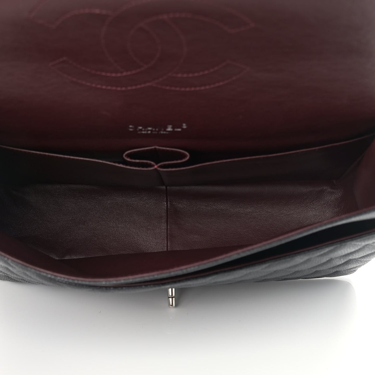 Caviar Quilted Maxi Double Flap Black