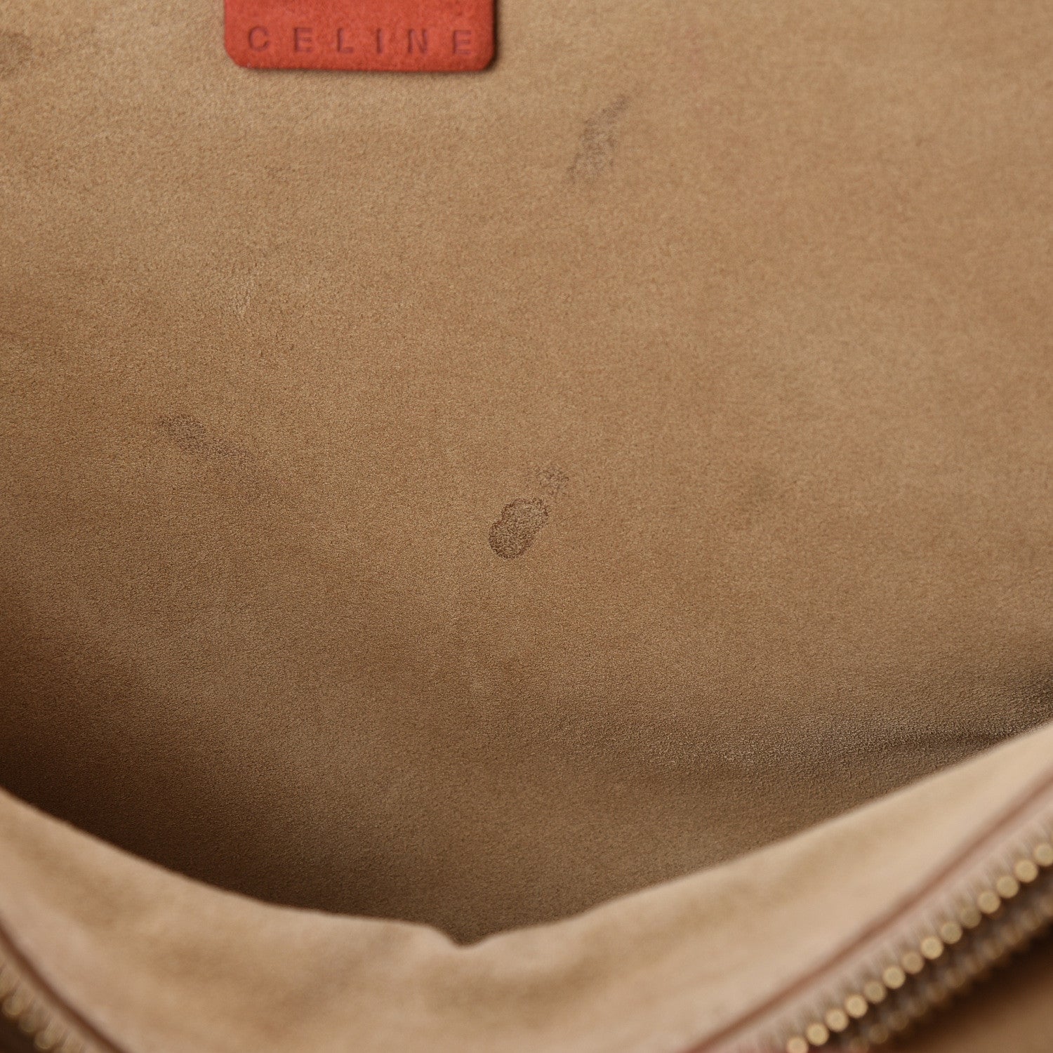 Celine Suede Studded Boogie Satchel Red 8 of 12