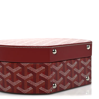 Goyard Goyardine Alto Hatbox Red 8 of 9