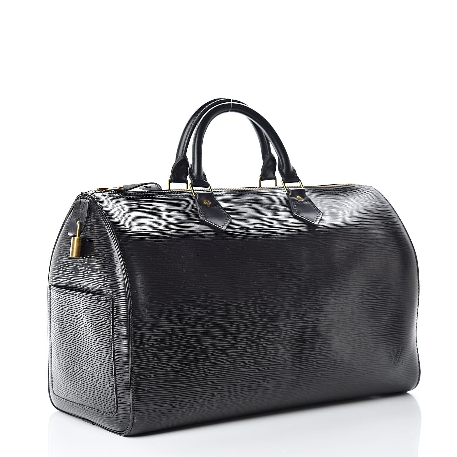 Louis Vuitton Epi Speedy 35 Black 3 of 15