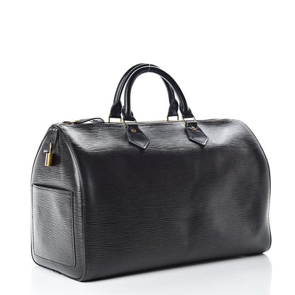 Louis Vuitton Epi Speedy 35 Black 3 of 15