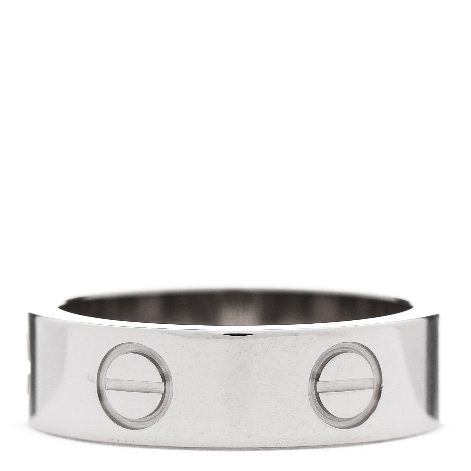 Cartier 18K White Gold 5.5mm LOVE Ring 52 6 2 of 5