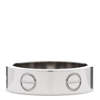 Cartier 18K White Gold 5.5mm LOVE Ring 52 6 2 of 5