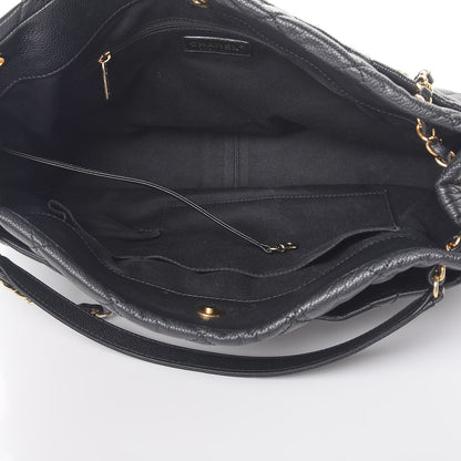 Chanel Caviar Quilted CC Timeless Soft Tote Black 5 of 7