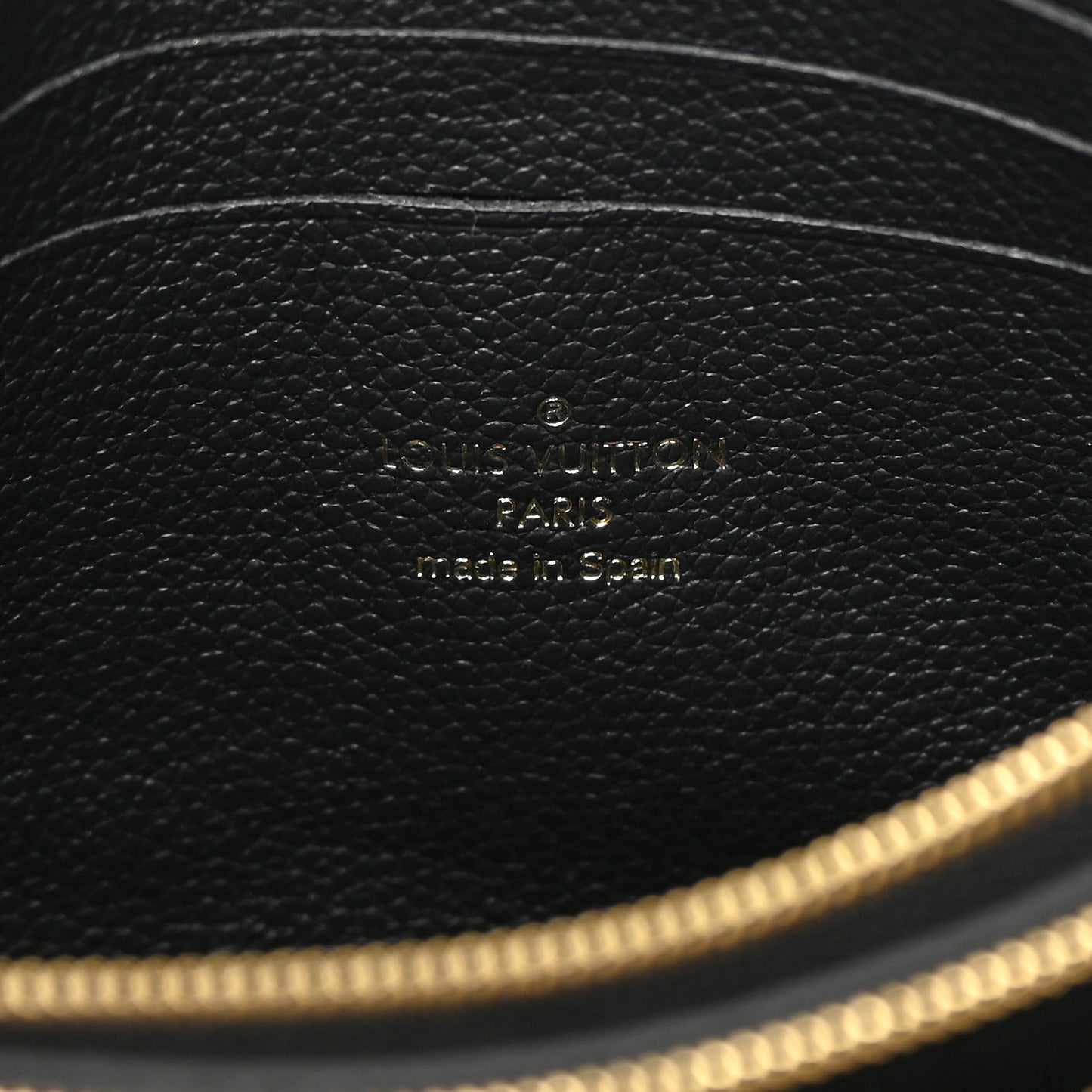 Empreinte Monogram Giant Double Zip Pochette Black Cream