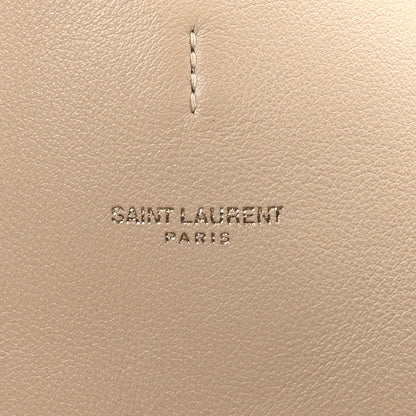 Saint Laurent Calfskin Medium Suzanne Hobo Beige 5 of 8
