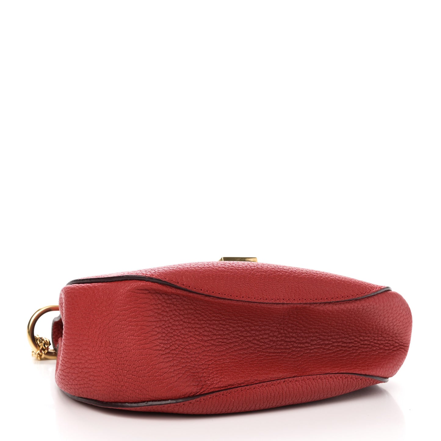 Grained Lambskin Drew Shoulder Bag Plaid Red