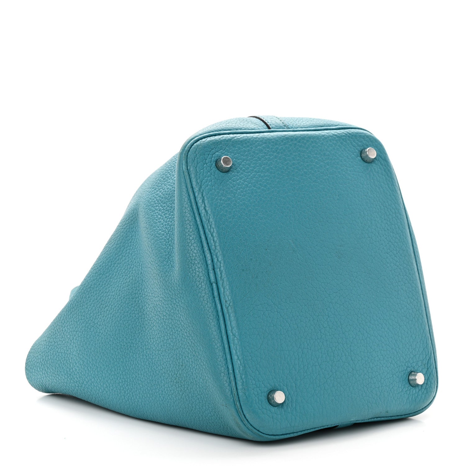 Hermes Taurillon Clemence Picotin Lock 22 MM Turquoise 4 of 14